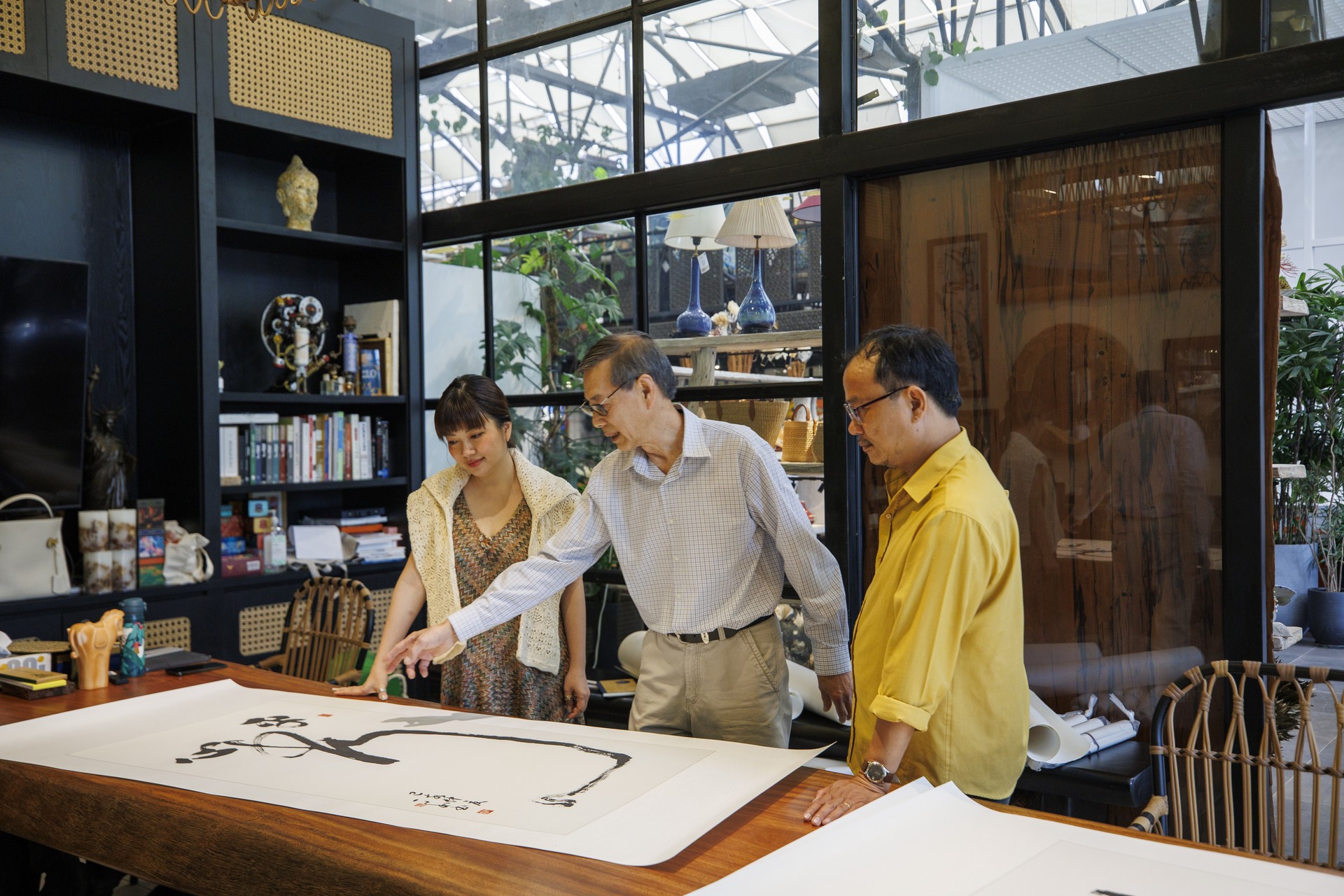 Hinh anh Thưởng thức thiền họa của Trầm Kim Hòa tại TP.HCM 1