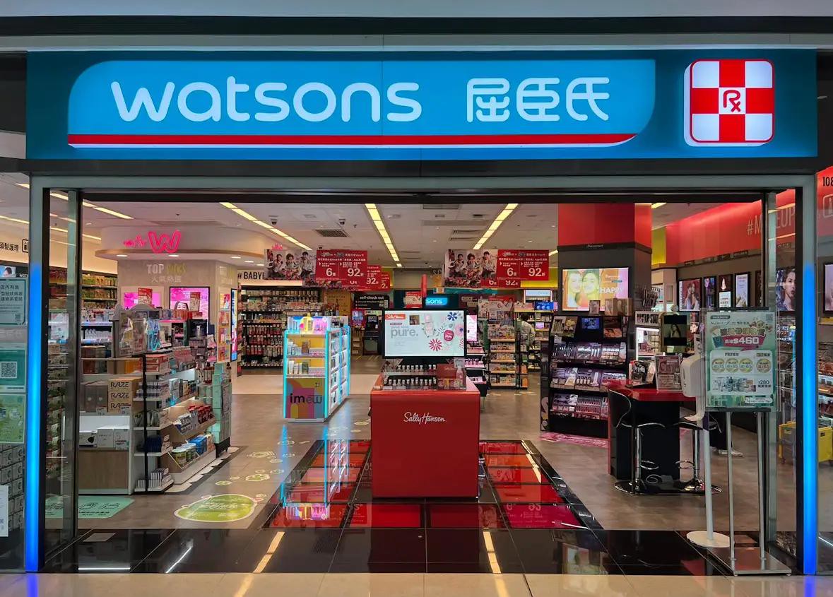 Địa điểm mua mỹ phẩm Hồng Kông: Watsons chuỗi cửa hàng hàng đầu tại Hồng Kông