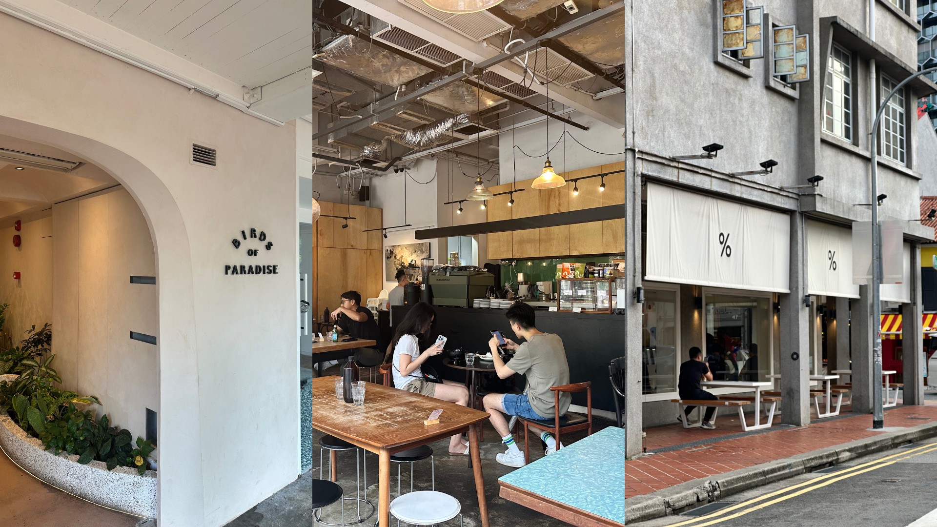  Từ trái sang: Birds of Paradise, Wakey Wakey, %Arabica.