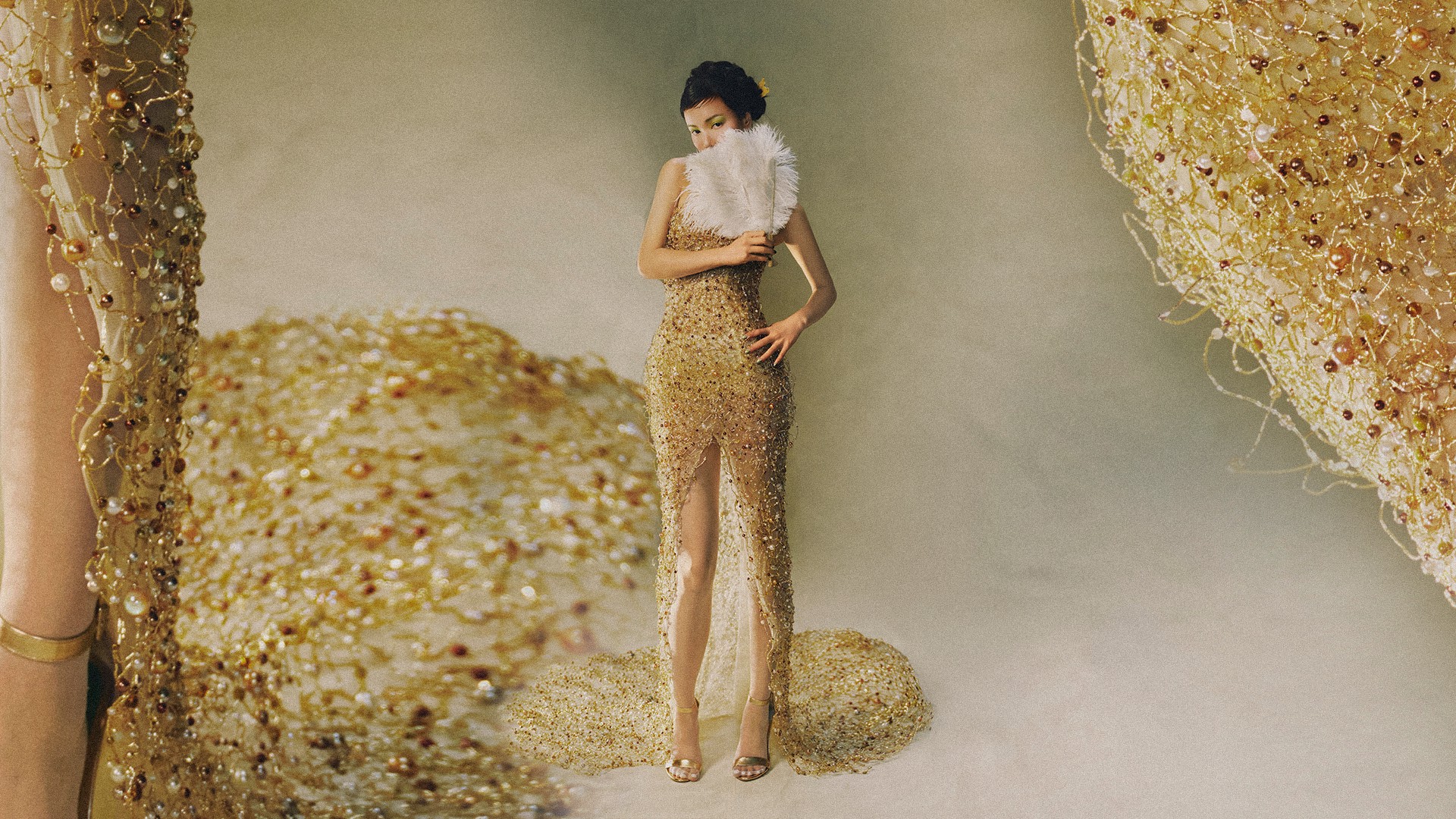 Phan Huy dệt nên giấc mộng hoàng triều với "Cành Vàng Lá Ngọc" tại Haute Couture SS26