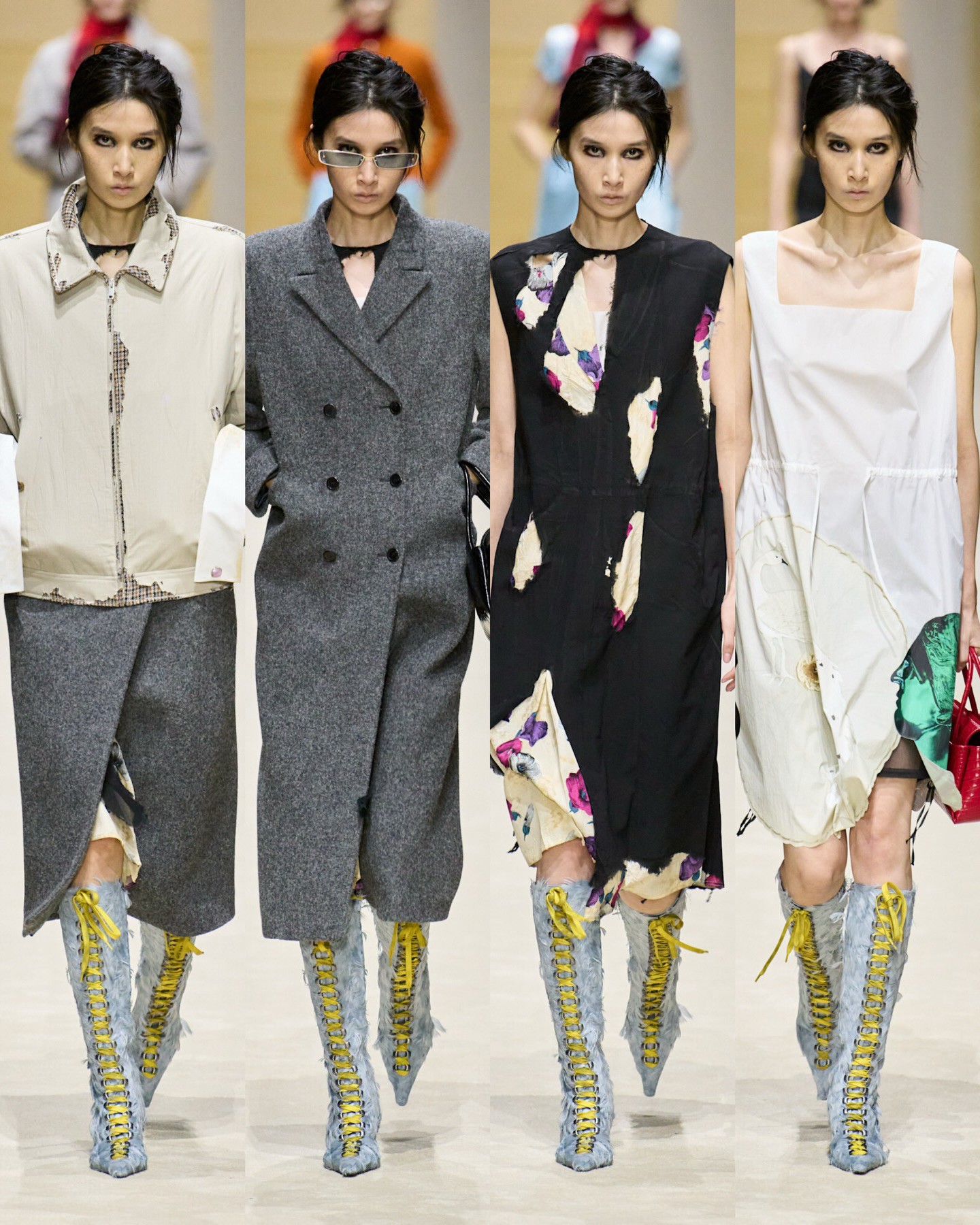 Hinh anh Prada FW 2026: Nghệ thuật layering từ sàn diễn đến đời sống đương đại 6