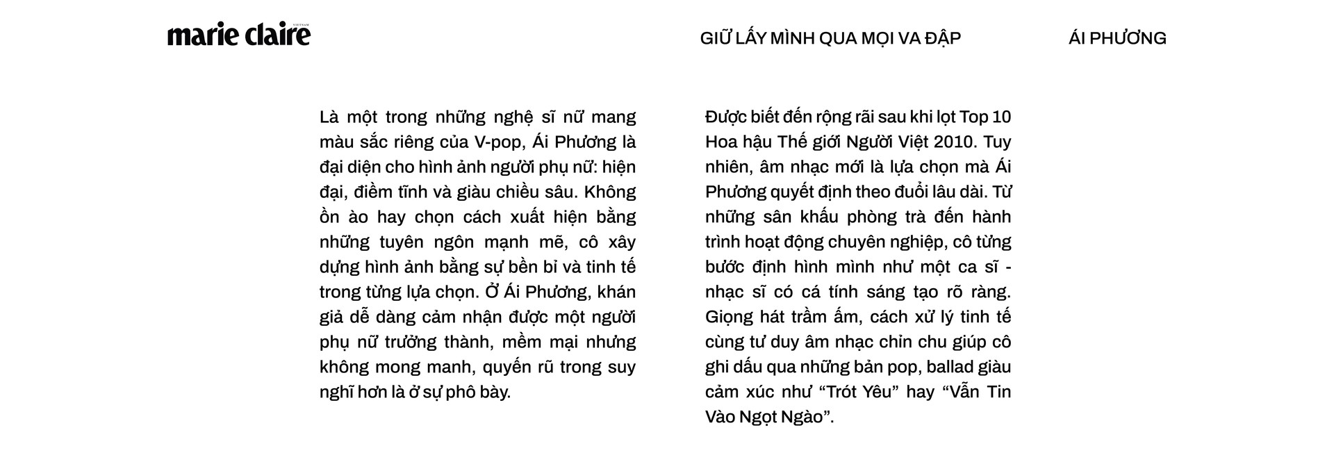 Hinh anh Ca sĩ Ái Phương và hành trình giữ lấy mình qua mọi va đập 3