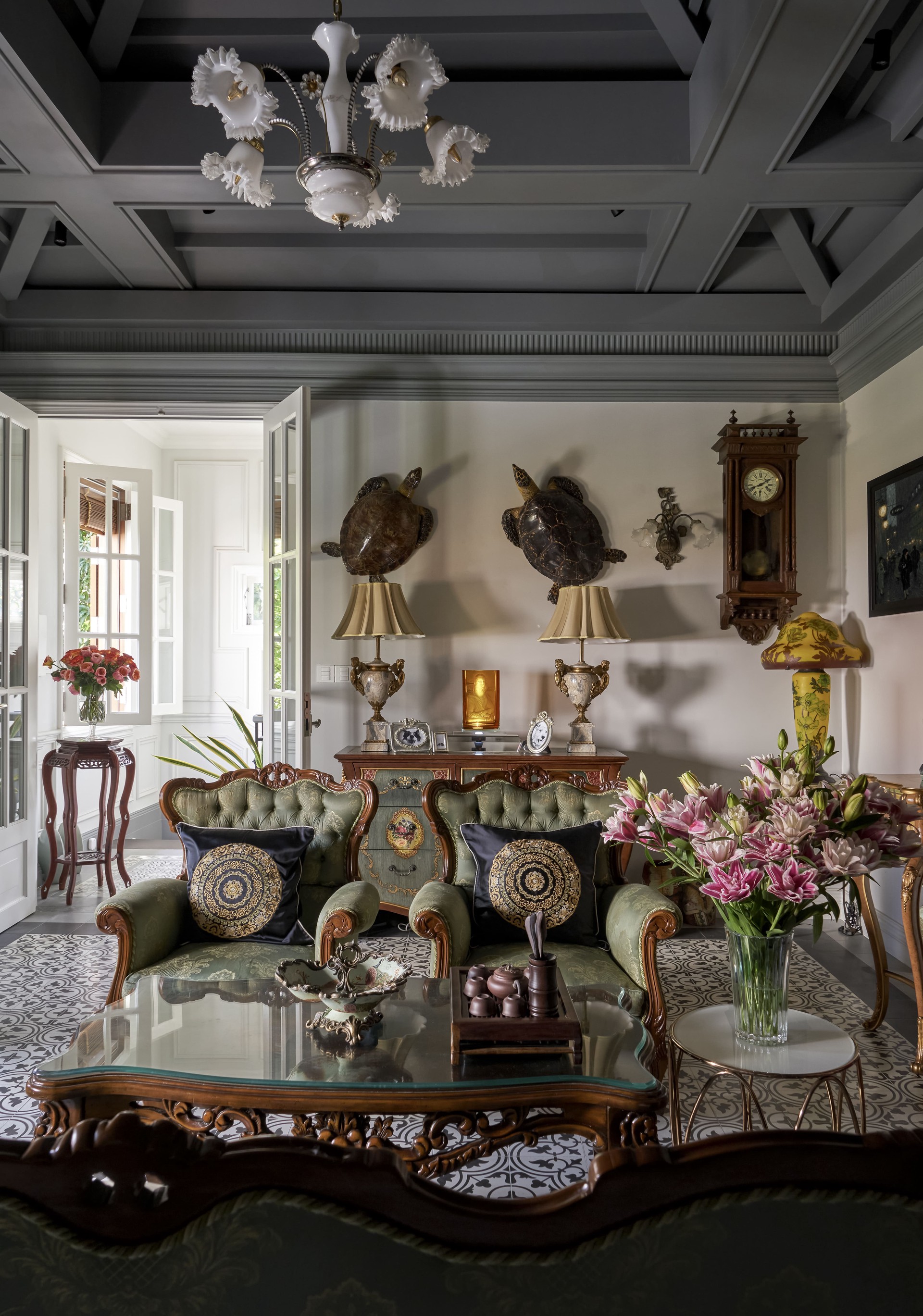 Phòng khách Villa TQT