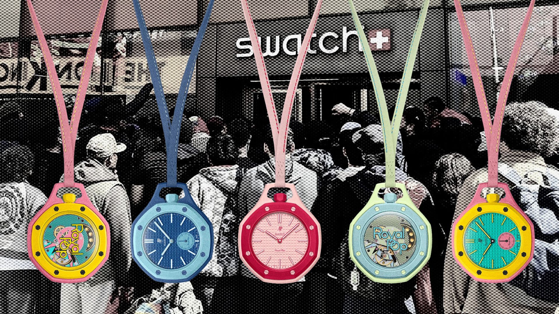 Royal Pop: “Cú bắt tay” khuấy động Times Square của Swatch và Audemars Piguet