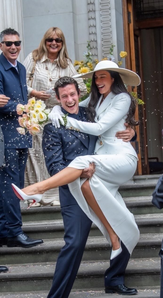 Hinh anh Phong cách cưới của Dua Lipa làm sống lại vẻ quyến rũ của mũ rộng vành  4