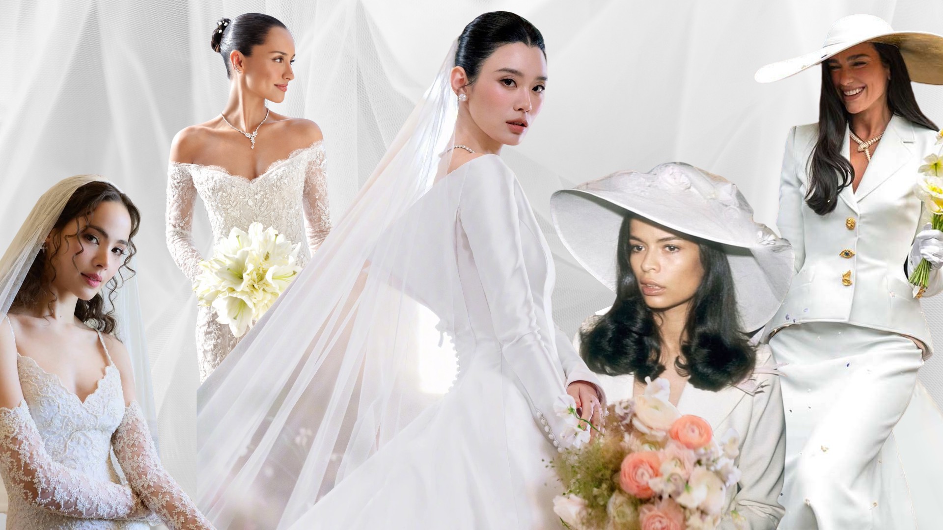 Từ Hề Mộng Dao đến Dua Lipa: 4 bộ váy cưới định hình xu hướng bridal 2026