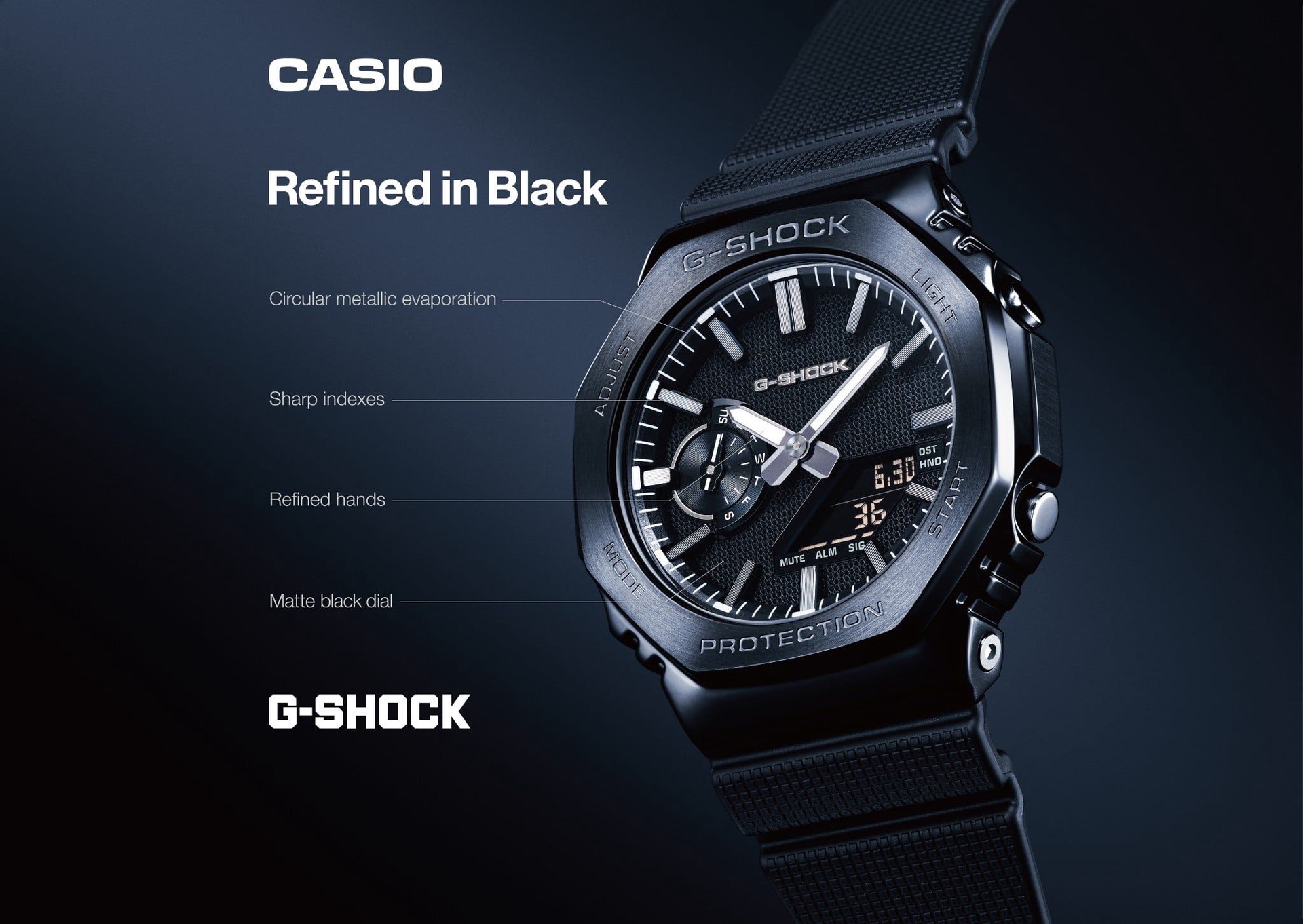 Hinh anh G-SHOCK Luxe Black 2100 Series: Tôn vinh vẻ đẹp của sự tinh tế 1