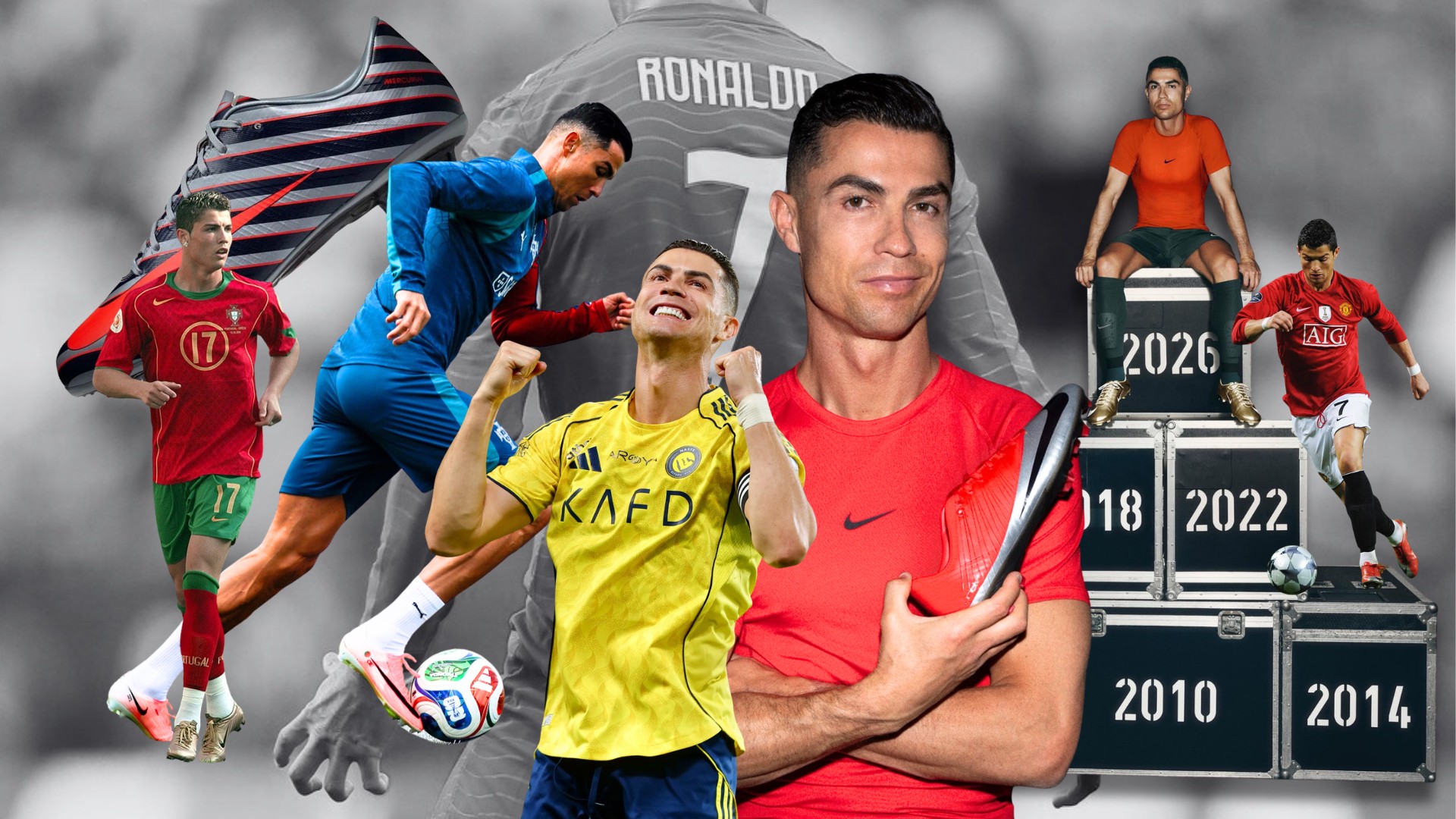 14 dấu ấn Nike Mercurial viết nên sự nghiệp của Cristiano Ronaldo