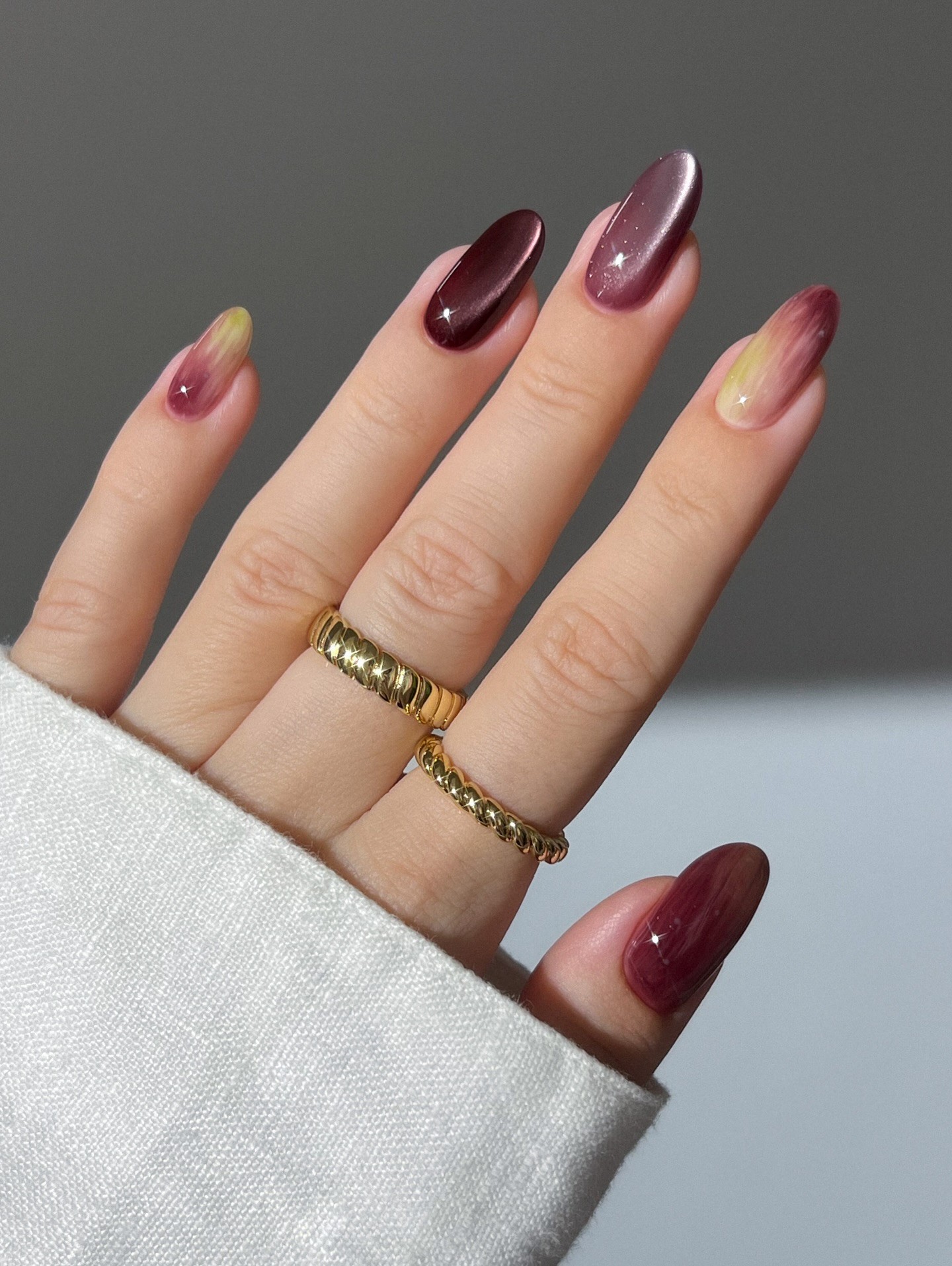 Hinh anh Nail Art Thu-Đông 2026: Mùa Thu gọi tên sắc tím 12