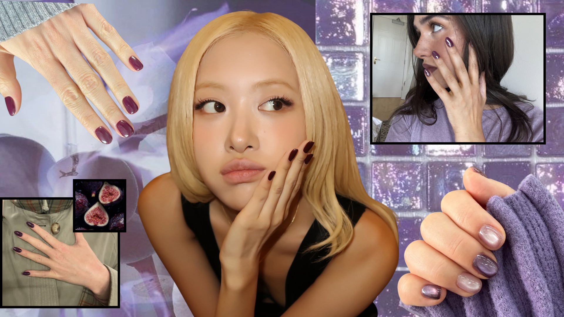 Nail Art Thu-Đông 2026: Mùa Thu gọi tên sắc tím