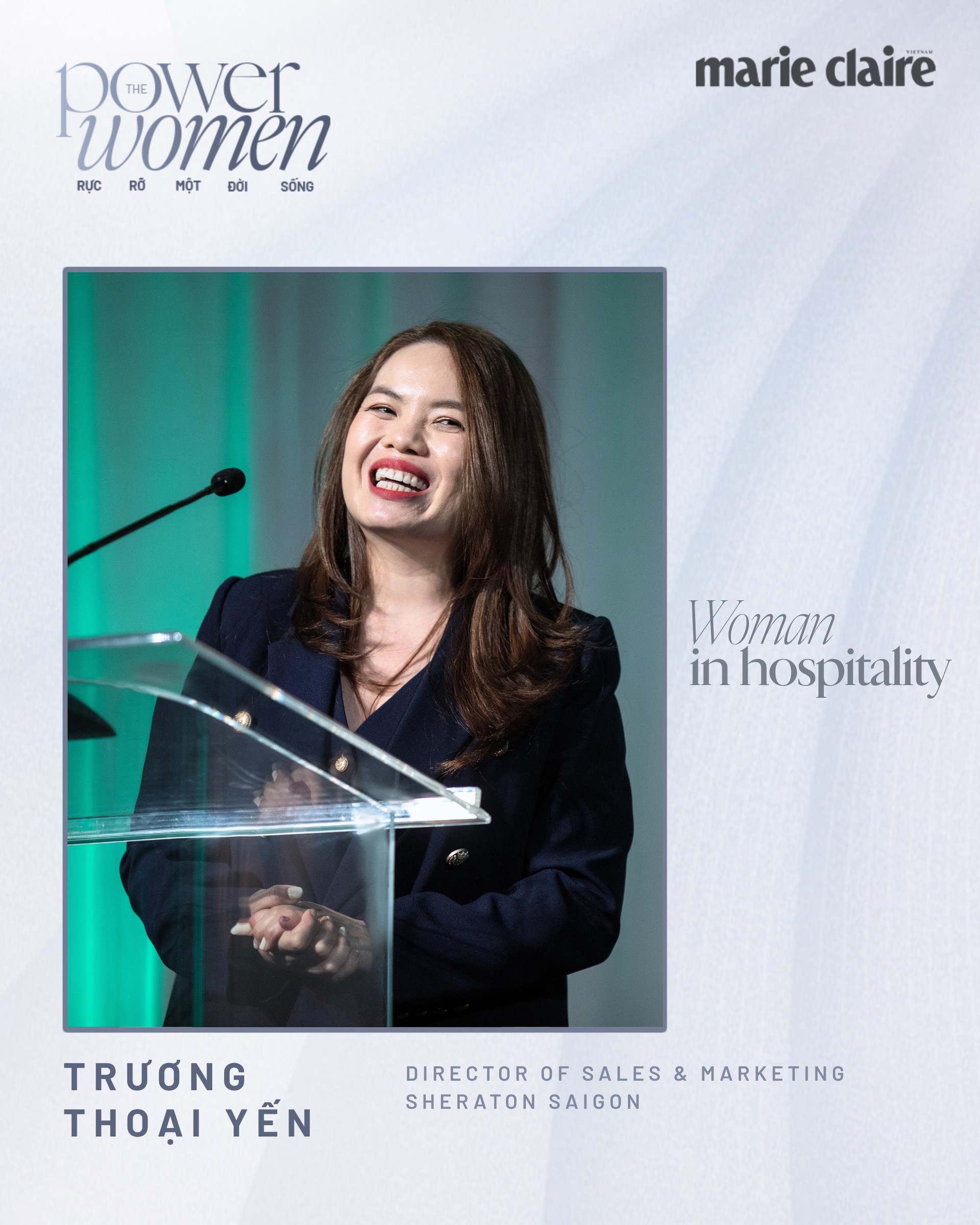 Hinh anh Giám đốc Tiếp thị & Truyền thông Cấp cao tại Sheraton Saigon Grand Opera Hotel Trương Thoại Yến: Lãnh đạo như một dòng chảy 1
