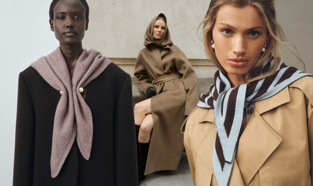 Khăn tam giác: Món phụ kiện must have dành cho Thu Đông 2025