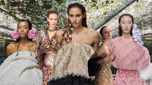 Lối trang điểm tối giản phủ sóng sàn diễn Haute Couture ngày đầu tiên