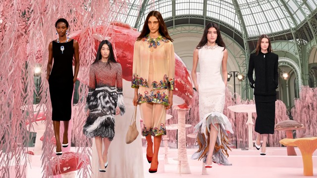 Haute Couture SS26: Những cây nấm, chú chim và xứ sở thần tiên Chanel