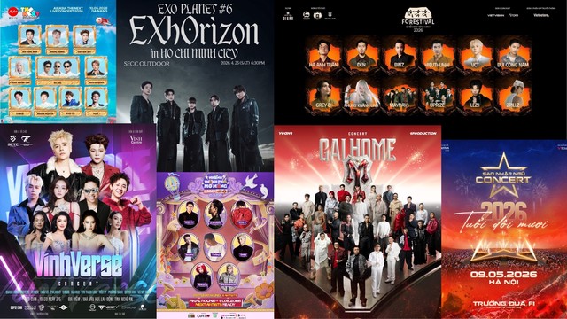 Điểm danh 8 tọa độ concert từ Nam ra Bắc khuấy động mùa hè 2026