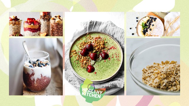 Healthy Kitchen: Kiểm soát cân nặng buổi sáng với yến mạch ủ lạnh qua đêm