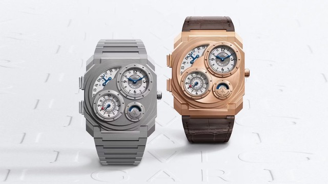 Dáng hình titanium trong vũ trụ thời gian Bvlgari